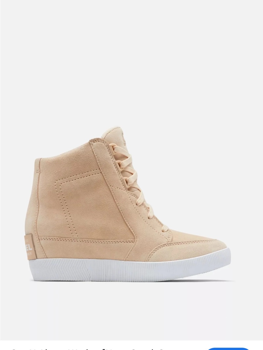 Sorel Women's‎ Out N About Wedge Sneaker Bootie Nova Sand, Sea Salt